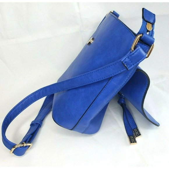 Blue Women Designer Adjustable Strap Purse - Picture 6 of 12